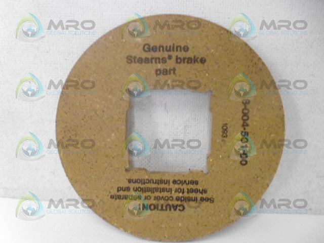 STEARNS 8-004-501-00 BRAKE FRICTION DISC *NEW NO BOX*