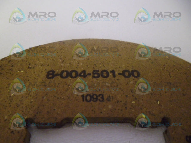 STEARNS 8-004-501-00 BRAKE FRICTION DISC *NEW NO BOX*