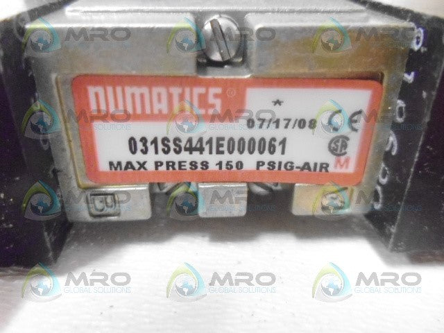 NUMATICS 031SS441E000061 SOLENOID VALVE *NEW NO BOX*