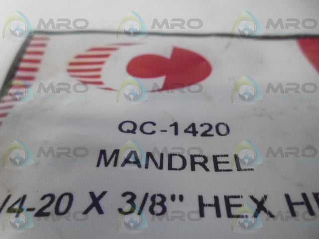 CLESCO QC-1420 THREADED MANDREL *NEW IN FACTORY BAG*