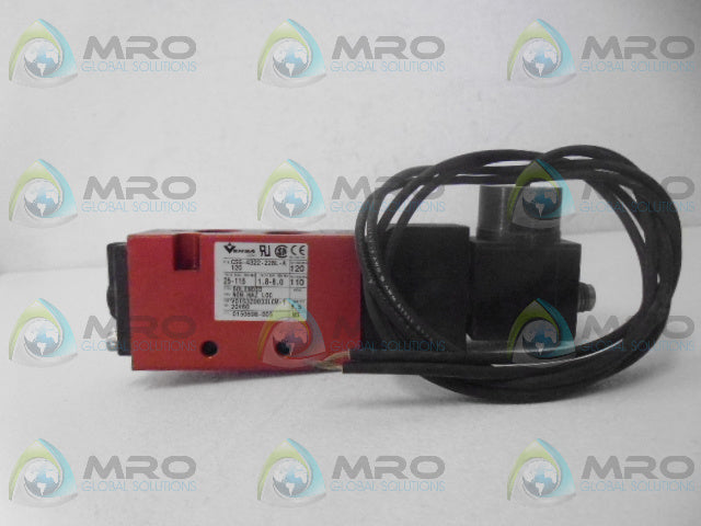 VERSA CSG-4322-228L-A120 SOLENOID VALVE *NEW NO BOX*