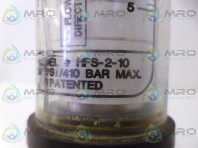 DWYER HFS-2-10 FLOW MONITOR (AS PICTURED)  *NEW NO BOX*
