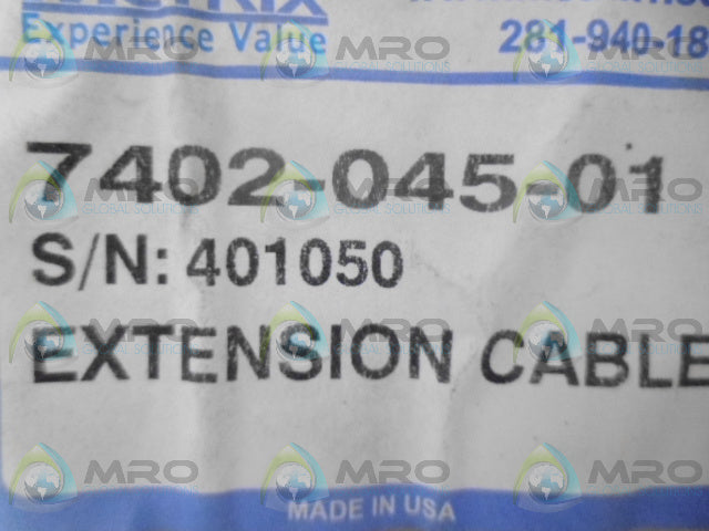 METRIX 7402-045-01 EXTENSION CABLE *NEW IN FACTORY BAG*