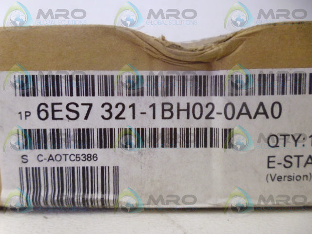 SIEMENS 6ES7 321-1BH02-0AA0 INPUT MODULE *NEW IN BOX*