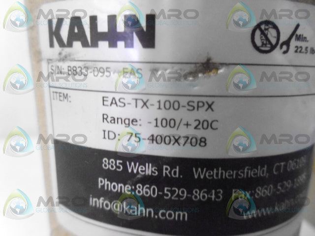 KAHN EAS-TX-100-SPX DEW POINT TRANSMITTER *NEW IN BOX*
