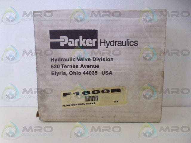 PARKER F1600B FLOW CONTROL VALVE *NEW IN BOX*