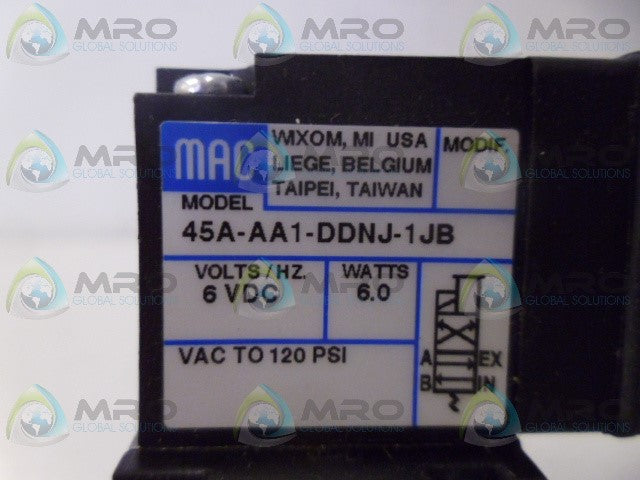 MAC 45A-AA1-DDNJ-1JB SOLENOID VALVE *NEW NO BOX*