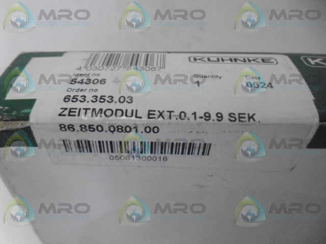 KUHNKE 86.850.0801.00 MODULE *NEW IN BOX*