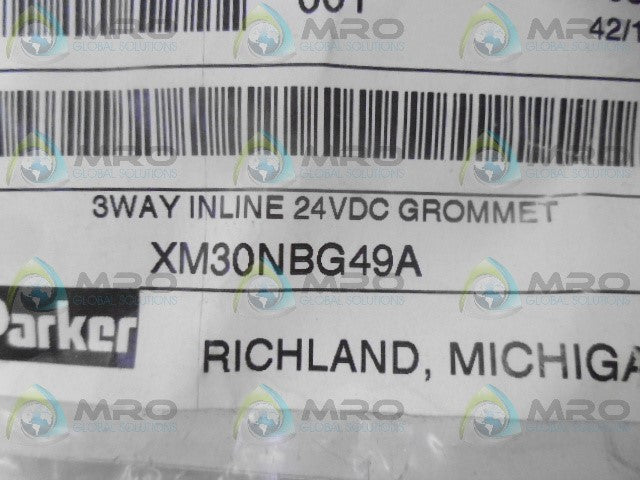 PARKER XM30MBG49A INLINE GROMMET *NEW IN FACTORY BAG*