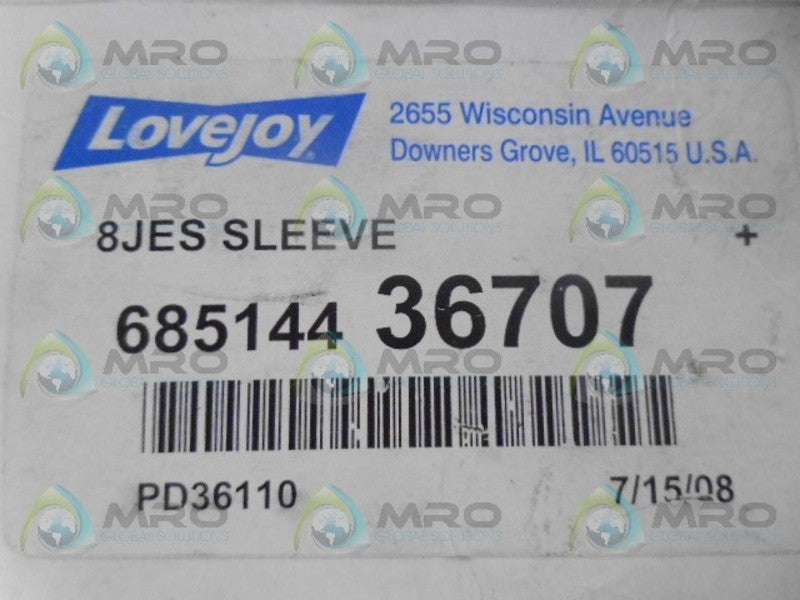 LOVEJOY 8JES SLEEVE *NEW IN BOX*