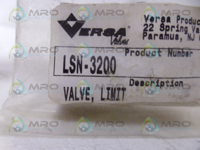 VERSA LSN-3200 LIMIT VALVE *NEW IN FACTORY BAG*