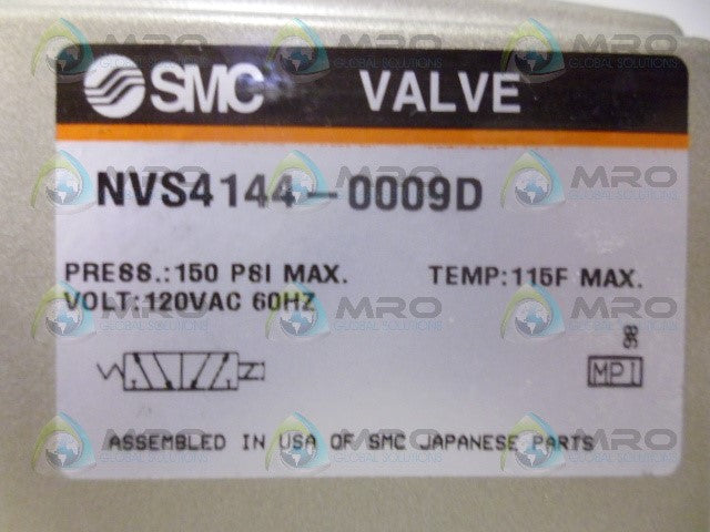 SMC NVS4144-0009D SOLENOID VALVE *NEW NO BOX*