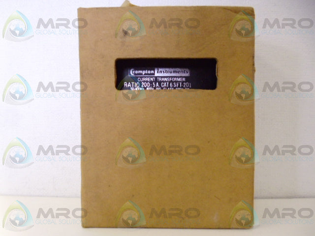 CROMPTON INSTRUMENTS 6 SFT-201 CURRET TRANSFORMER *FACTORY SEALED*