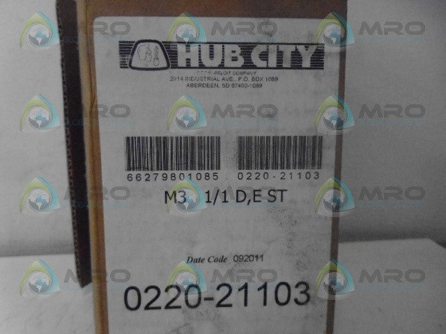 HUB CITY 0220-21103-033 GEAR REDUCER RATIO 1/1 *NEW IN BOX*