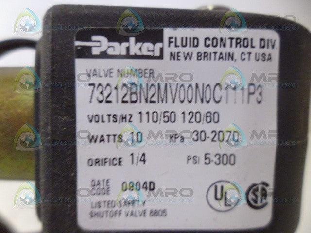 PARKER 73212BN2MV00N0C111P3 SOLENOID VALVE *NEW IN BOX*