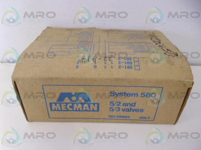 REXROTH MECMAN 581-2 22-012 PNEUMATIC VALVE ASSEMBLY *NEW IN BOX*