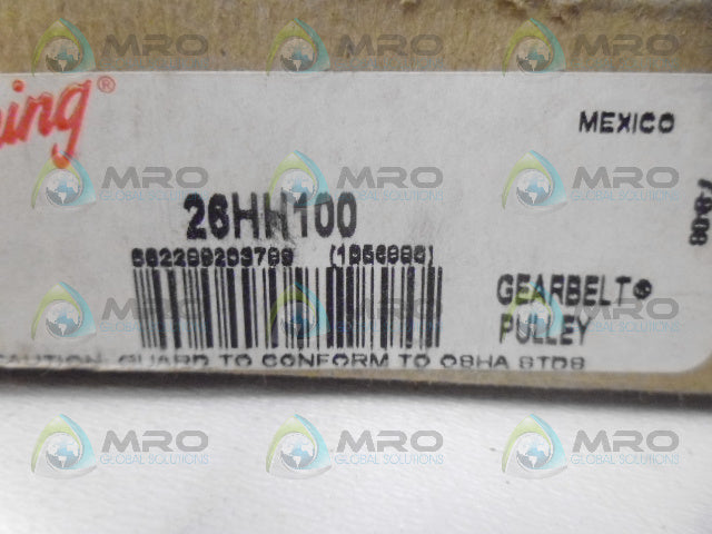 BROWNING 1056886 26HH100 TIMING BELT PULLEY *NEW IN BOX*