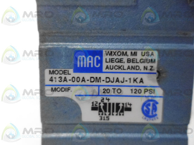 MAC 413A-00A-DM-DJAJ-1KA PNEUMATIC SOLENOID VALVE *NEW IN BOX*