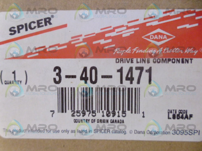 SPICER 3-40-1471 TUBE SHAFT NSMP