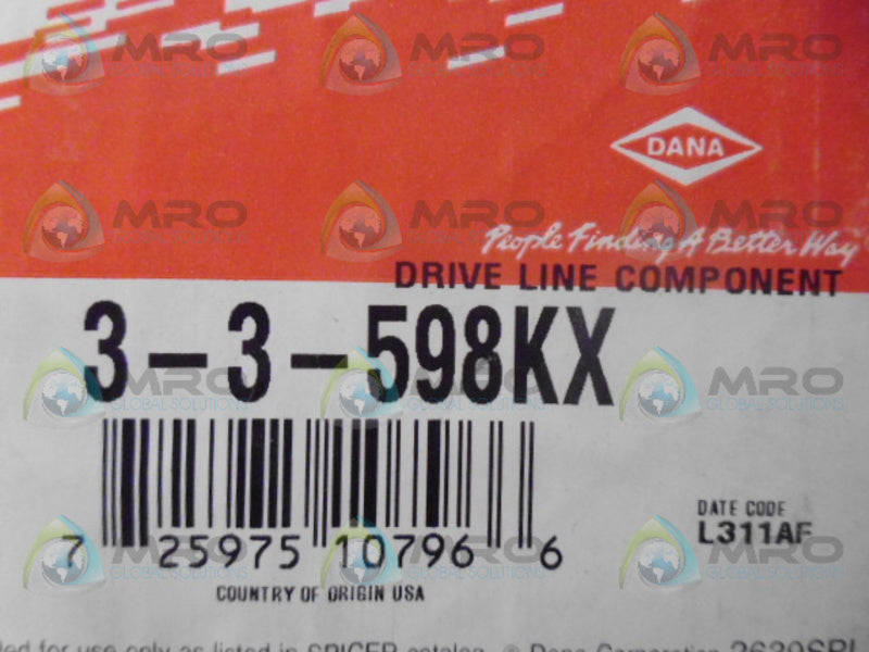 SPICER 3-3-598KX SLIP YOKE ASSEMBLY *NEW IN BOX*