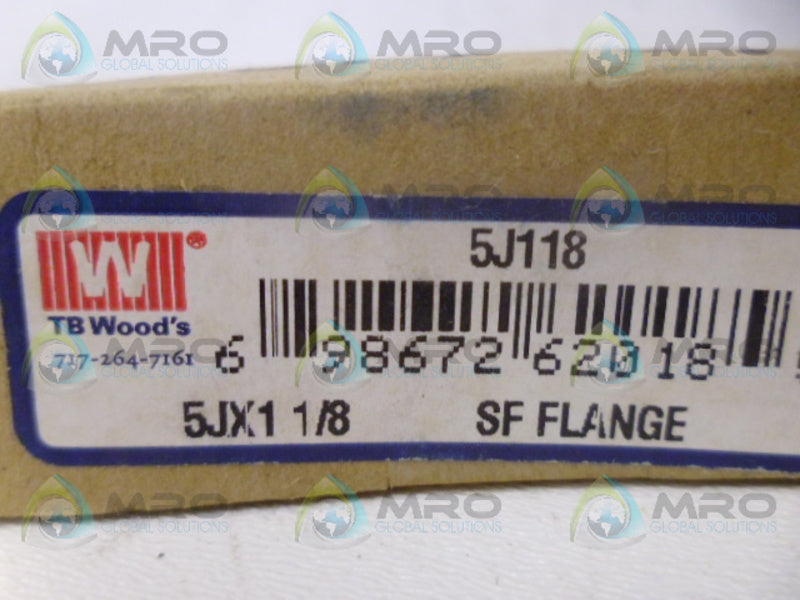 TB WOODS 5J118 FLANGE 5JX 1 1/8'' *NEW IN BOX*