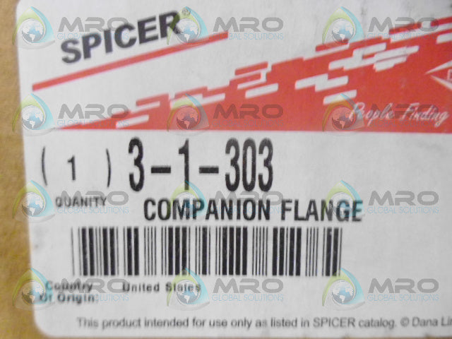 SPICER 3-1-303 COMPANION FLANGE *NEW IN BOX*