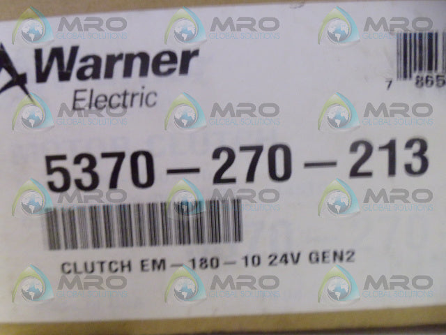 WARNER ELECTRIC 5370-270-213 CLUTCH *NEW IN BOX*