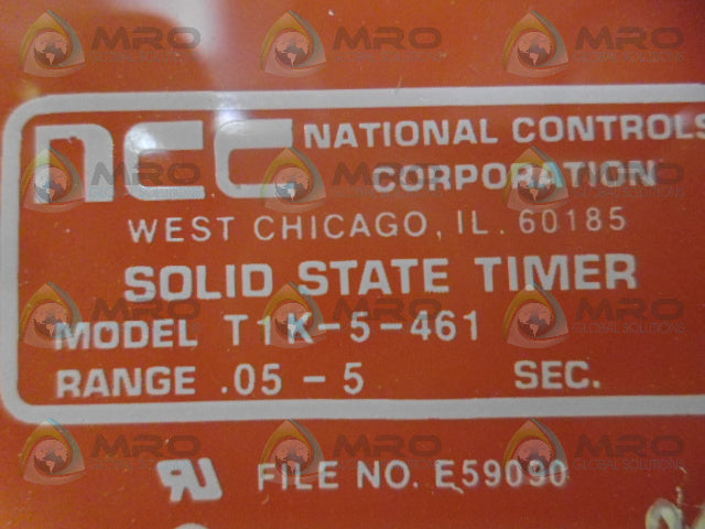 NCC T1K-00005-461 SOLID STATE TIMER 5SEC *NEW IN BOX*