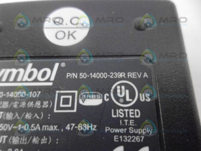 SYMBOL 50-14000-107 EXTERNAL POWER SUPPLY *NEW NO BOX*