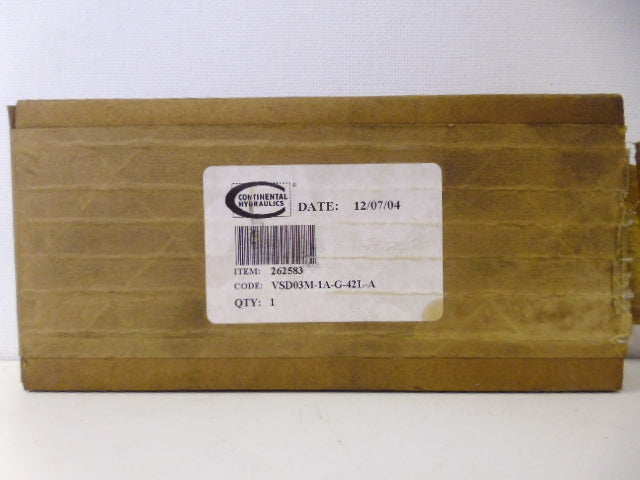 CONTINENTAL HYDRAULICS VSD03M-1A-G-42L-A HYDRAULIC VALVE *NEW IN BOX*