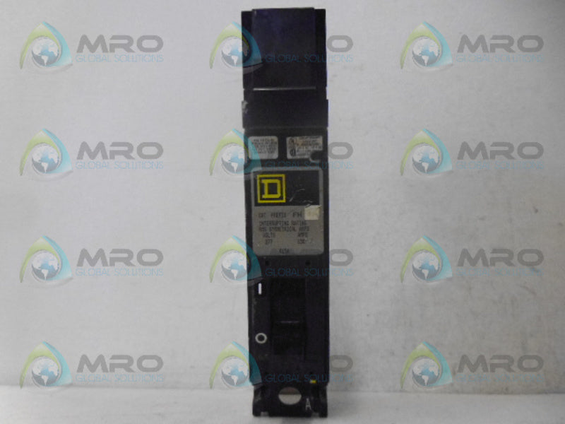 SQUARE D FH16020A CIRCUIT BREAKER 1P 20A *USED*
