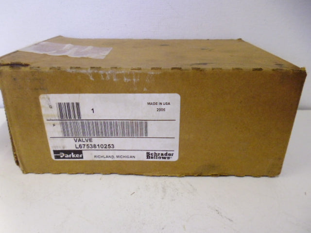 PARKER L6753810253 PNEUMATIC VALVE *NEW IN BOX*