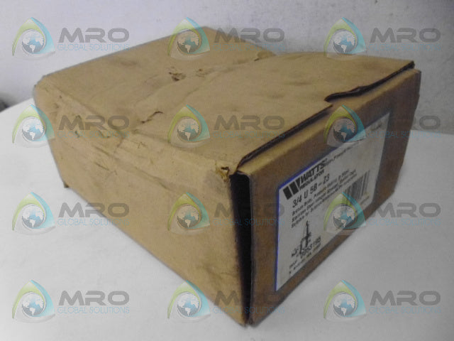 WATTS 3/4 U 5B-Z3 WATER PRESSURE REDUCING VALVE *NEW IN BOX*