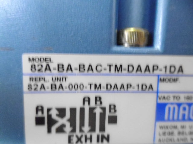 MAC 82A-BA-BAC-TM-DAAP-1DA SOLENOID VALVE *NEW IN BOX*