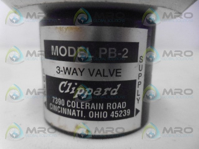 CLIPPARD PB-2 3-WAY VALVE *NEW NO BOX*