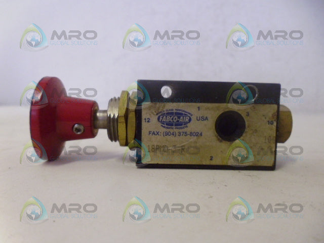 FABCO-AIR 18PMD-3-R DIRECTIONAL CONTROL VALVE *USED*