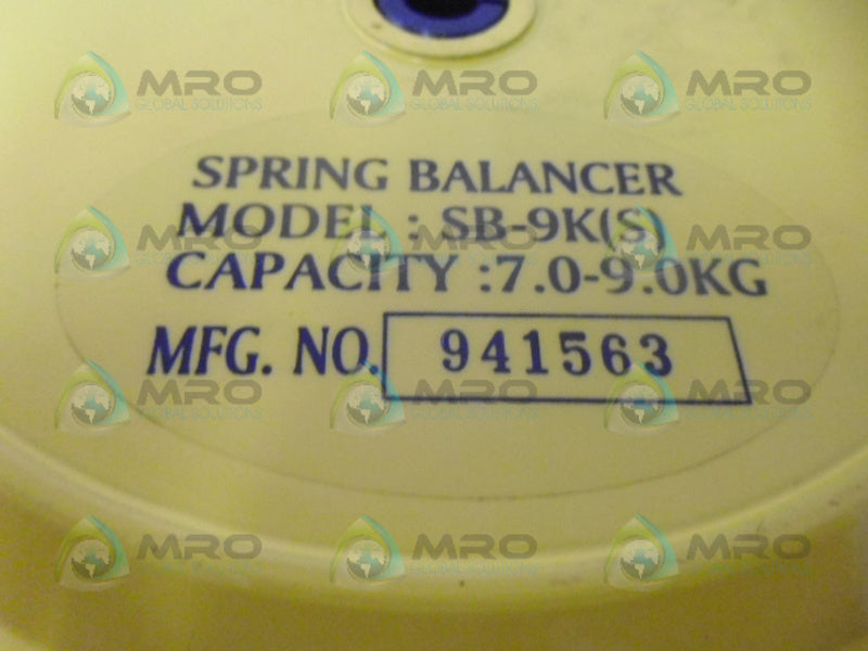 INDUSTRIAL MRO SB-9K(S) SPRING BALANCER *NEW NO BOX*