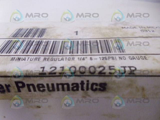 JUPITER PNEUMATICA 12100025JP MINI REGULATOR *NEW IN BOX*