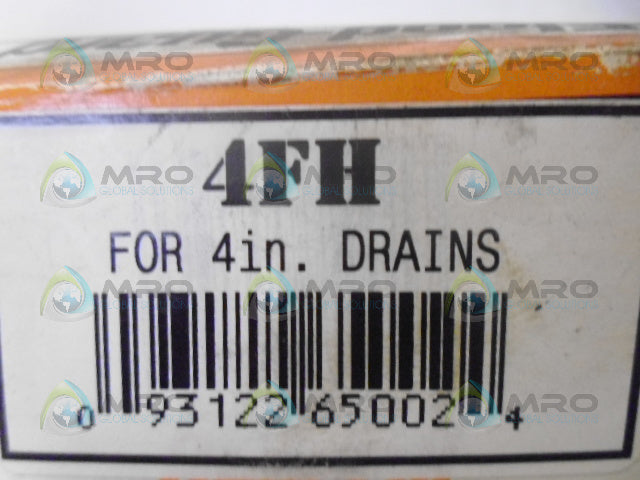 FLOODGUARD 4FH FOR 4" DRAIN *NEW IN BOX*