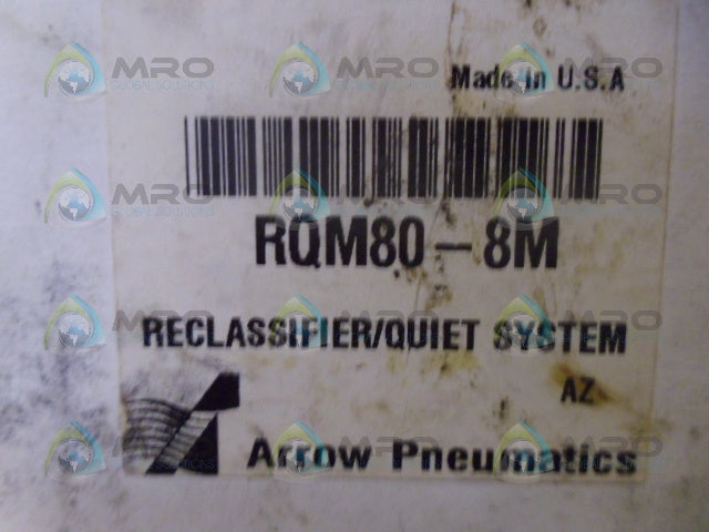 ARROW RQM80-8M RECLASSIFIER QUIET SYSTEMS *NEW IN BOX*