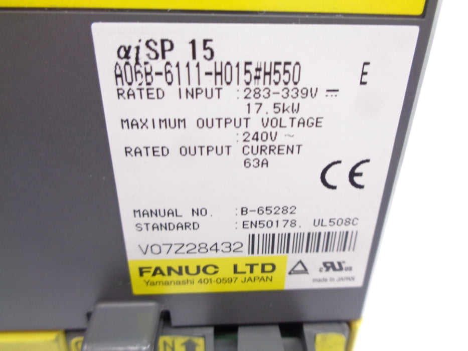 FANUC A06B-6111-H015#H550 NSNP
