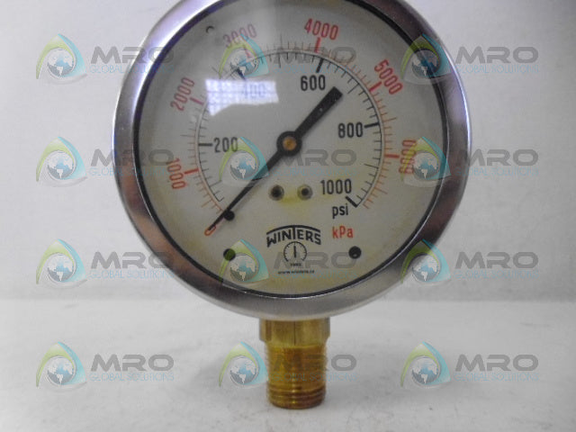 WINTER 717 PRESSURE GUAGE 1000PSI *NEW IN BOX*