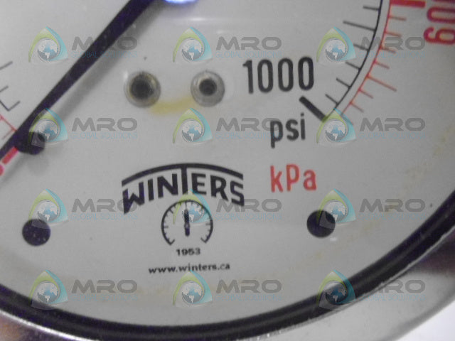 WINTER 717 PRESSURE GUAGE 1000PSI *NEW IN BOX*