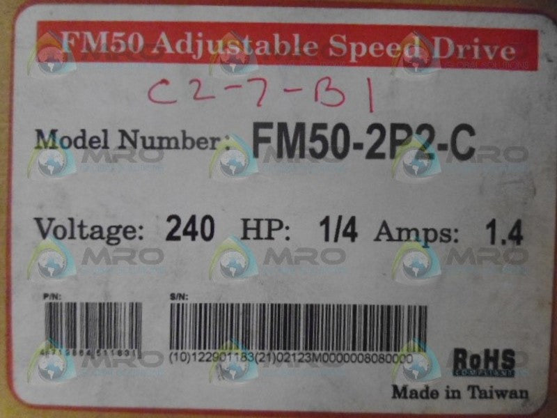 TECO FM50-2P2-C AC DRIVE *NEW IN BOX*