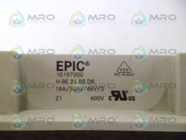 EPIC 10197000 RECEPTACLE *NEW NO BOX*