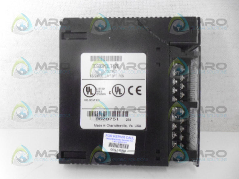 GE FANUC IC693MDL742E OUTPUT MODULE *NEW NO BOX*
