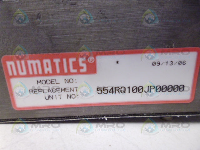 NUMATICS 554RQ100JP00000 PNEUMATIC REGULATOR VALVE *NEW NO BOX*
