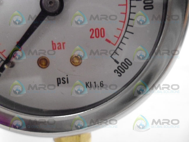 HUSKY 35132 PRESSURE GUAGE 3000PSI *NEW IN BOX*