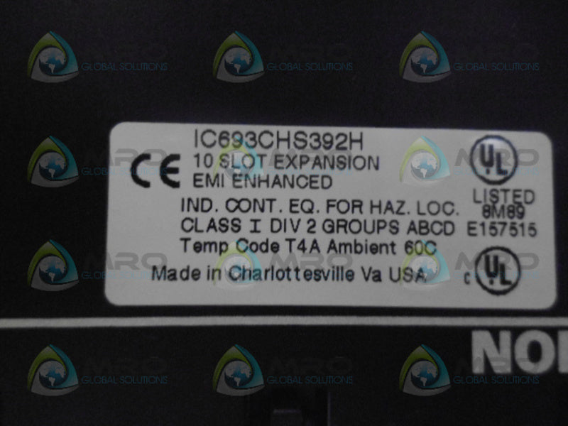 GE FANUC IC693CHS392H 10-SLOT EXPANSION RACK *USED*