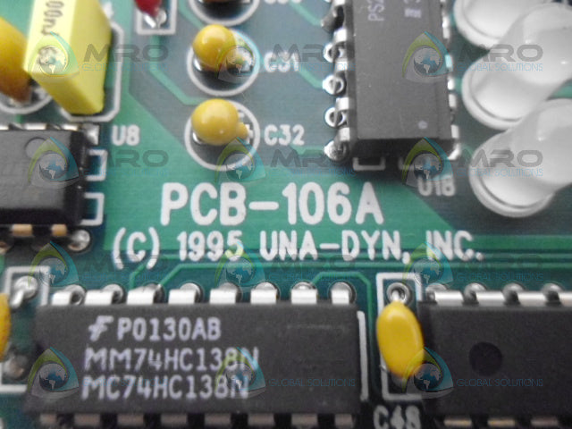 UNA-DYN PCB-106A CIRCUIT BOARD *USED*